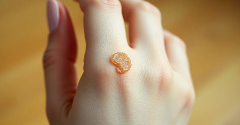 wart-on hand